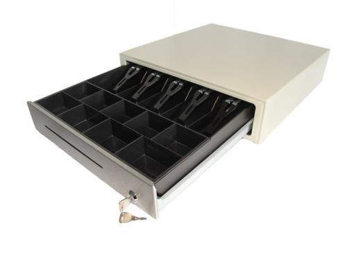 Денежный ящик HPC-16S с э/м замком артикул 0021-1626 белый