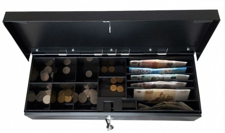 Денежный ящик HPC-460 FT черный артикул 0021-714             Черный     