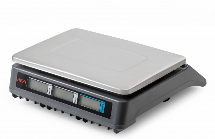 Весы торговые АТОЛ MARTA без стойки, СОМ порт, кабель USB-RS, кабель RS-232, лицензия FDU артикул 45034                  