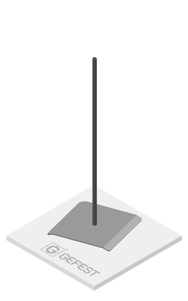 Стойка с 3-мя 5-ти рожковыми дисплеями для шляп артикул 0021-1851                  