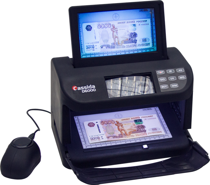 Детектор  банкнот Cassida D 6000 New артикул 0021-1084                  