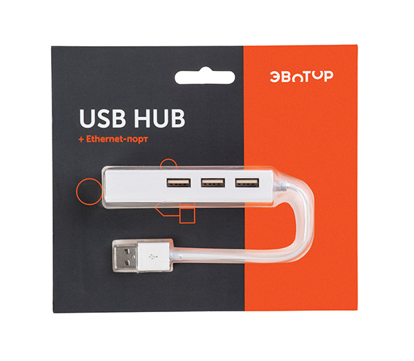 Разветвитель USB-hub 2.0 (RTL-01A) артикул K510-U3-10                  
