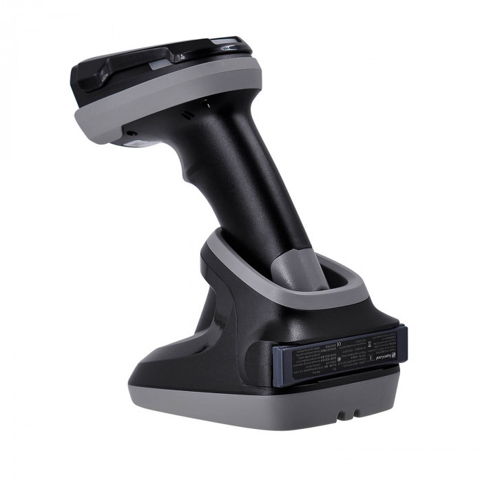 Беспроводной сканер штрих-кода MERTECH CL-2410 BLE Dongle P2D USB black + зарядно-коммуникационная подставка (Cradle) артикул 4886