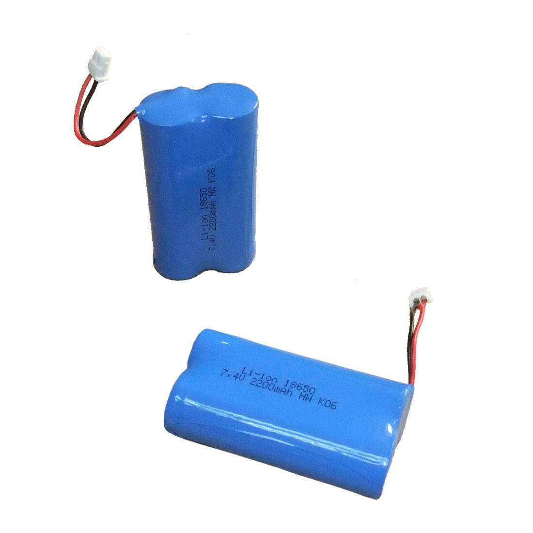 Аккумуляторная сборка 2 элемента 18650 2200 mAh 7.4V для Атол-90Ф 